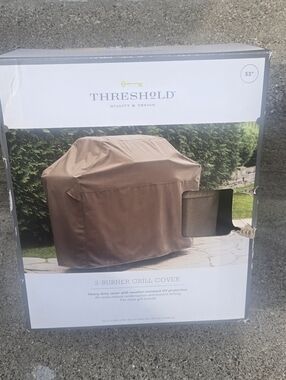 Threshold Brown 2-Burner Grill Cover - Weather-Resistant